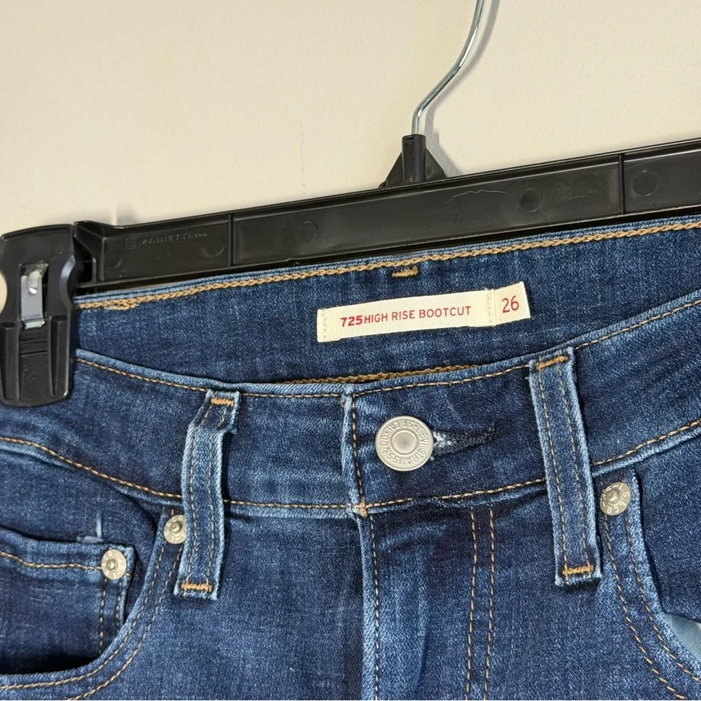 Never worn - Levi's Dark Blue Boot Cut Jeans